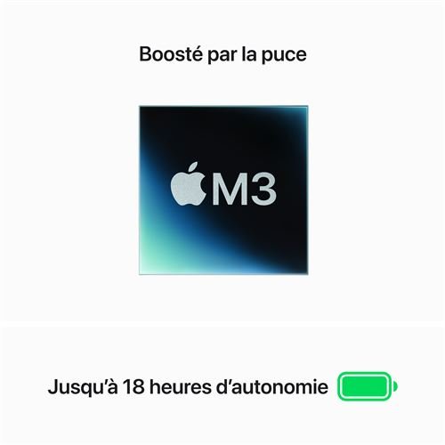Apple MacBook Air 13" 256 Go SSD 24 Go RAM Puce M3 CPU 8 cœurs GPU 10 cœurs - Aperçu 5