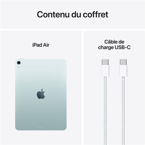 Apple iPad Air 11" Puce M3 128 Go Wifi 7ème génération 2025 Bleu - Aperçu 3
